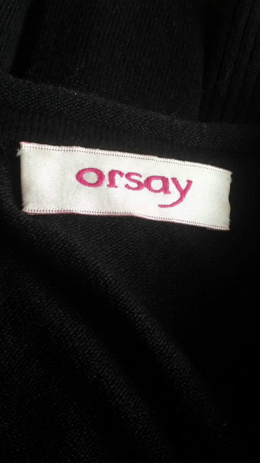 Damen Jacke Strickjacke fein mit Glitzerknöpfen Gr.38 in Schwarz von Orsay 