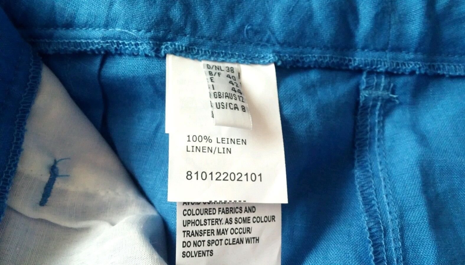 NEU Damen Hose Leinen Shorts Gr.38 in Blau v.Steilmann P.50€ 