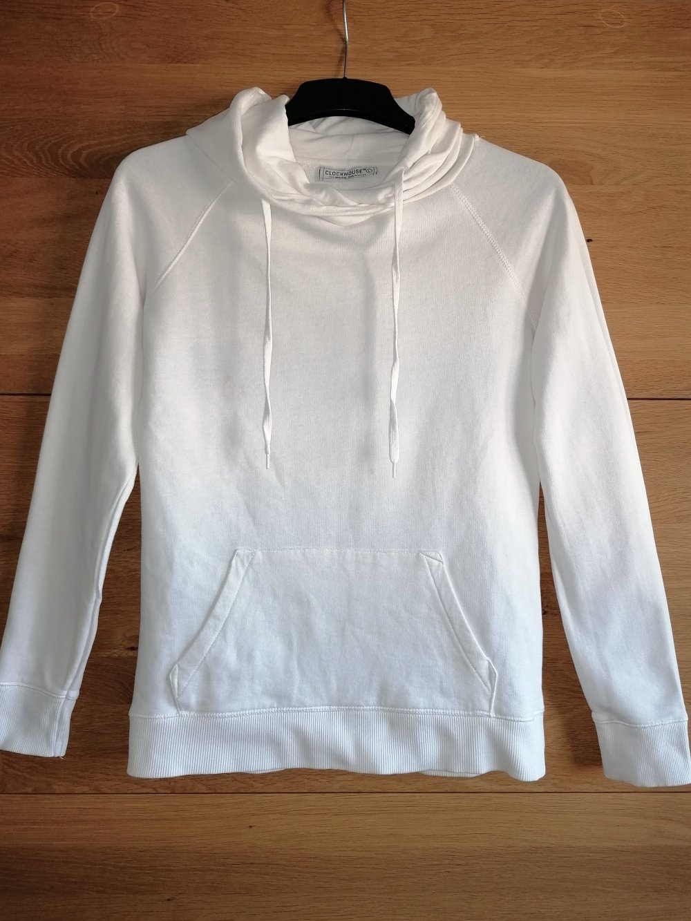 C&A Clockhouse Damen Kapuzenpullover Hoodie Altweiß Gr. L