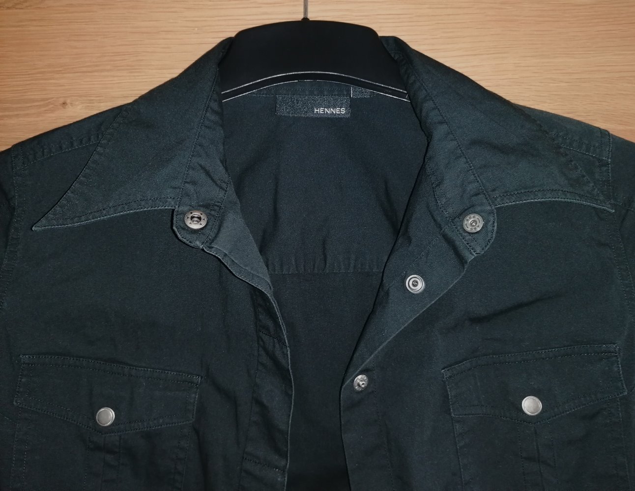 H&M Hennes Damenkleid Hemdblusenkleid  ¾ Arm Gr. 38