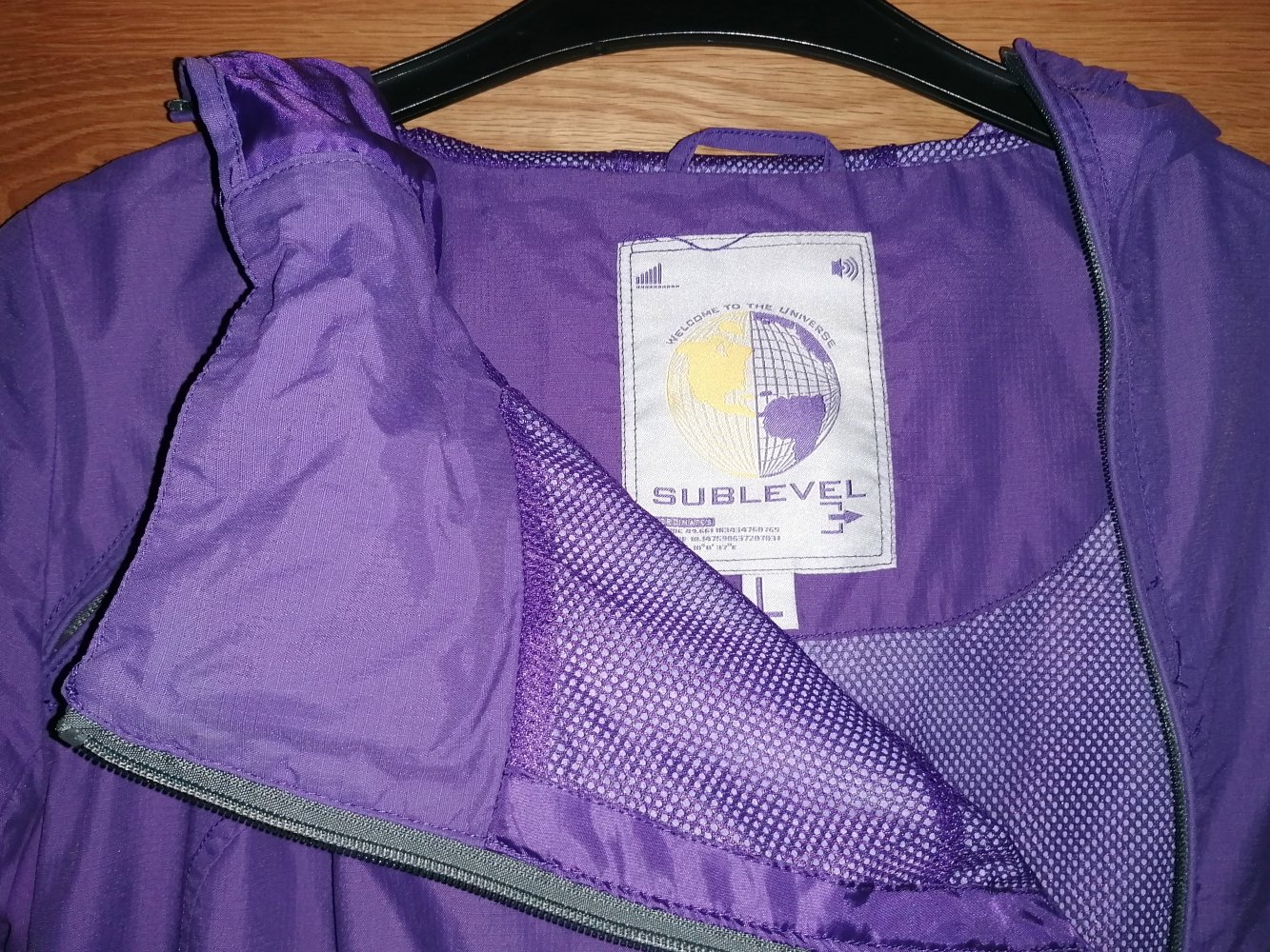 Sublevel Damenjacke Windbreaker Windjacke mit Kapuze Gr. L