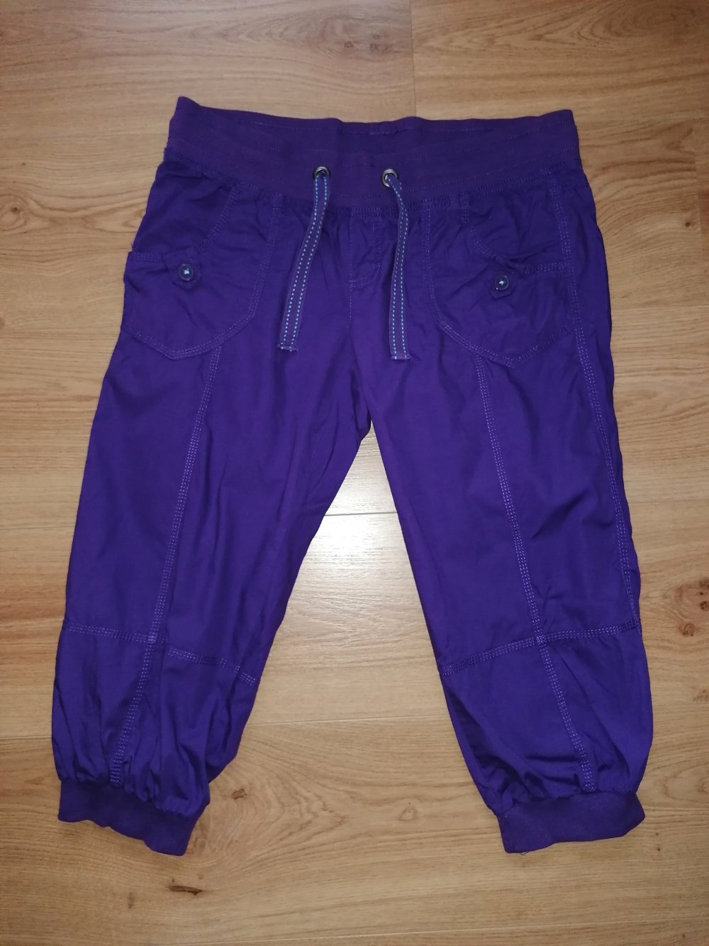 Colours of the World ¾ Damenhose Caprihose mit Strickrippe Gr. 40