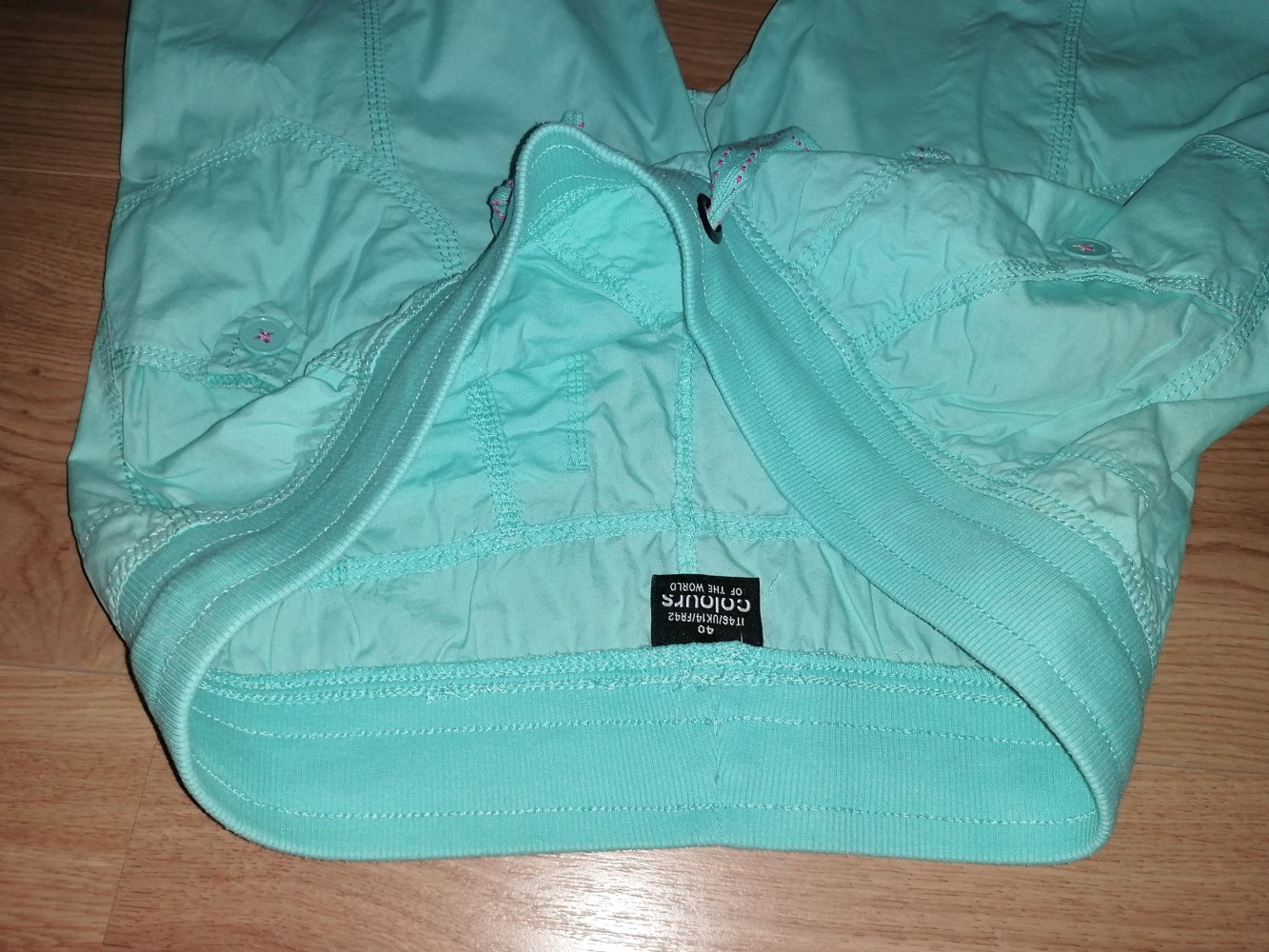 Colours of the World ¾ Damenhose Caprihose mit Strickrippe Gr. 40