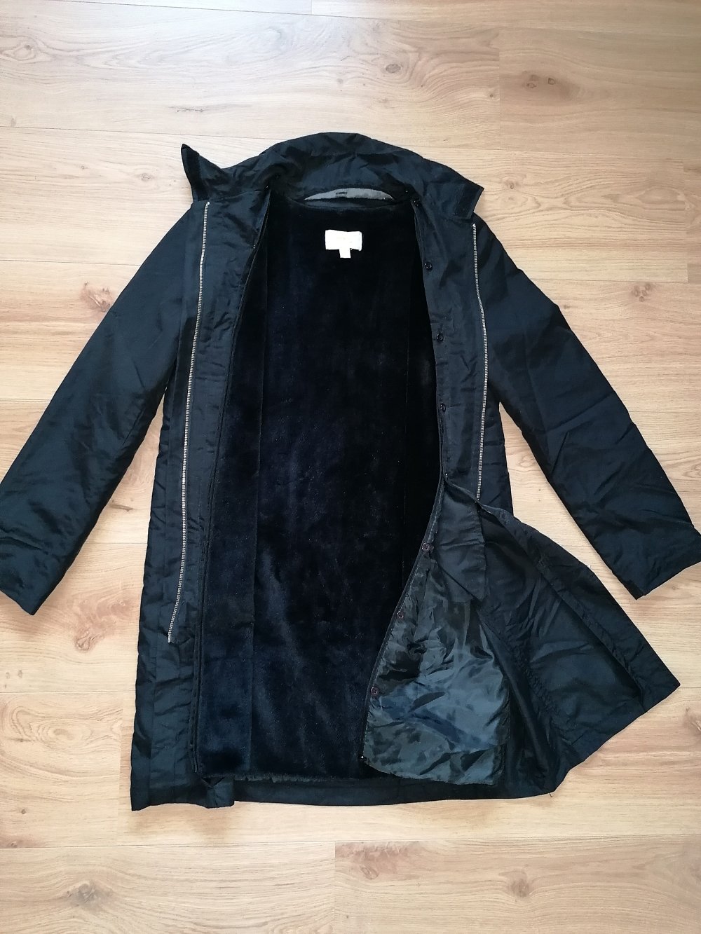 MNG Mango 2in1 Damenmantel Kombimantel mit Zip-off Innenteil Gr M