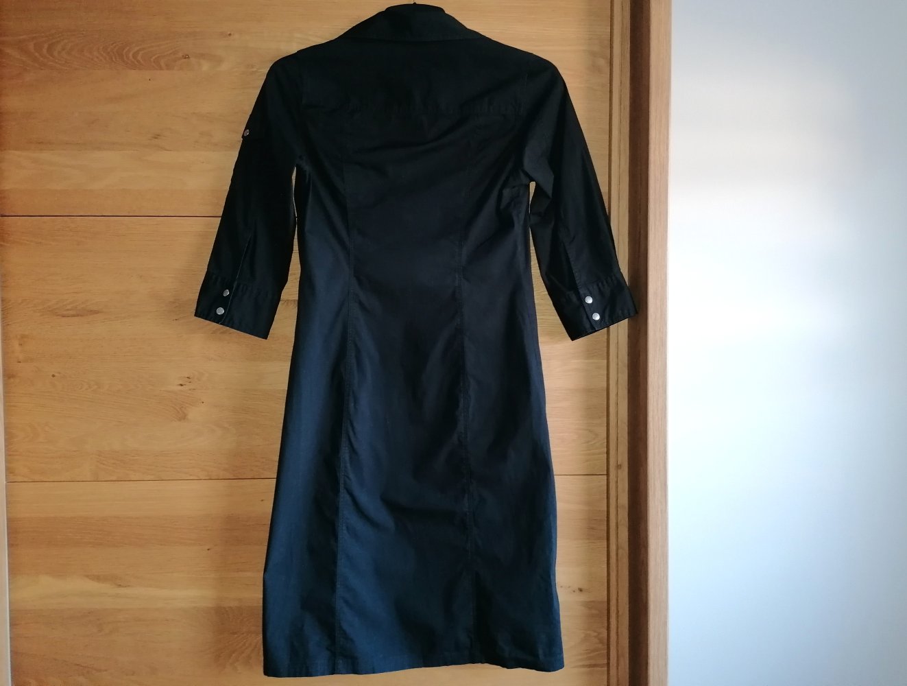 H&M Hennes Damenkleid Hemdblusenkleid  ¾ Arm Gr. 38