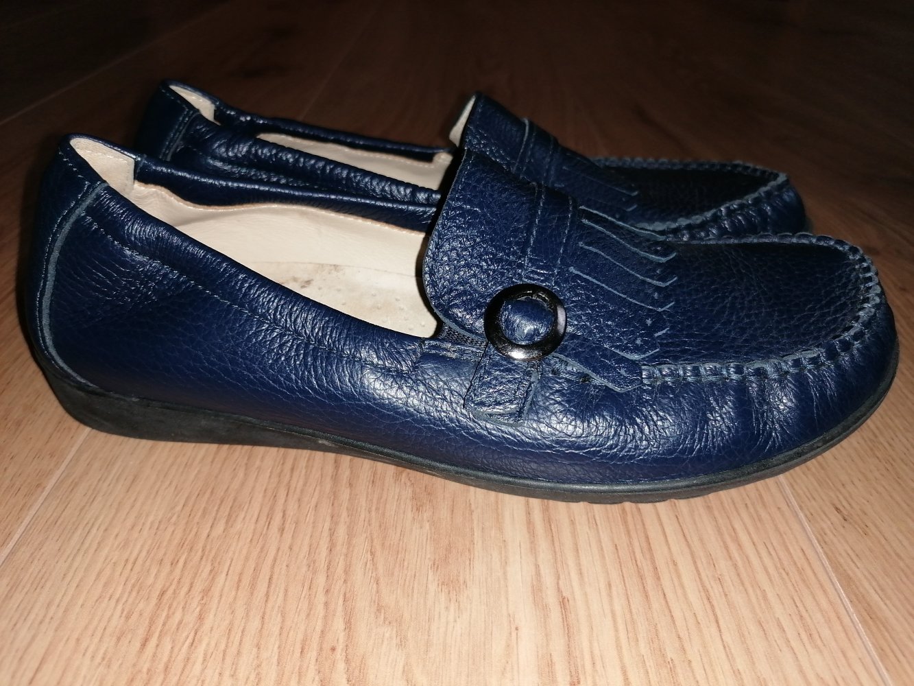 Helvesko Damen Lederslipper Mokassin Loafer Gr. 39