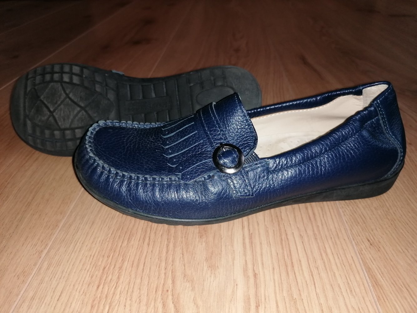 Helvesko Damen Lederslipper Mokassin Loafer Gr. 39