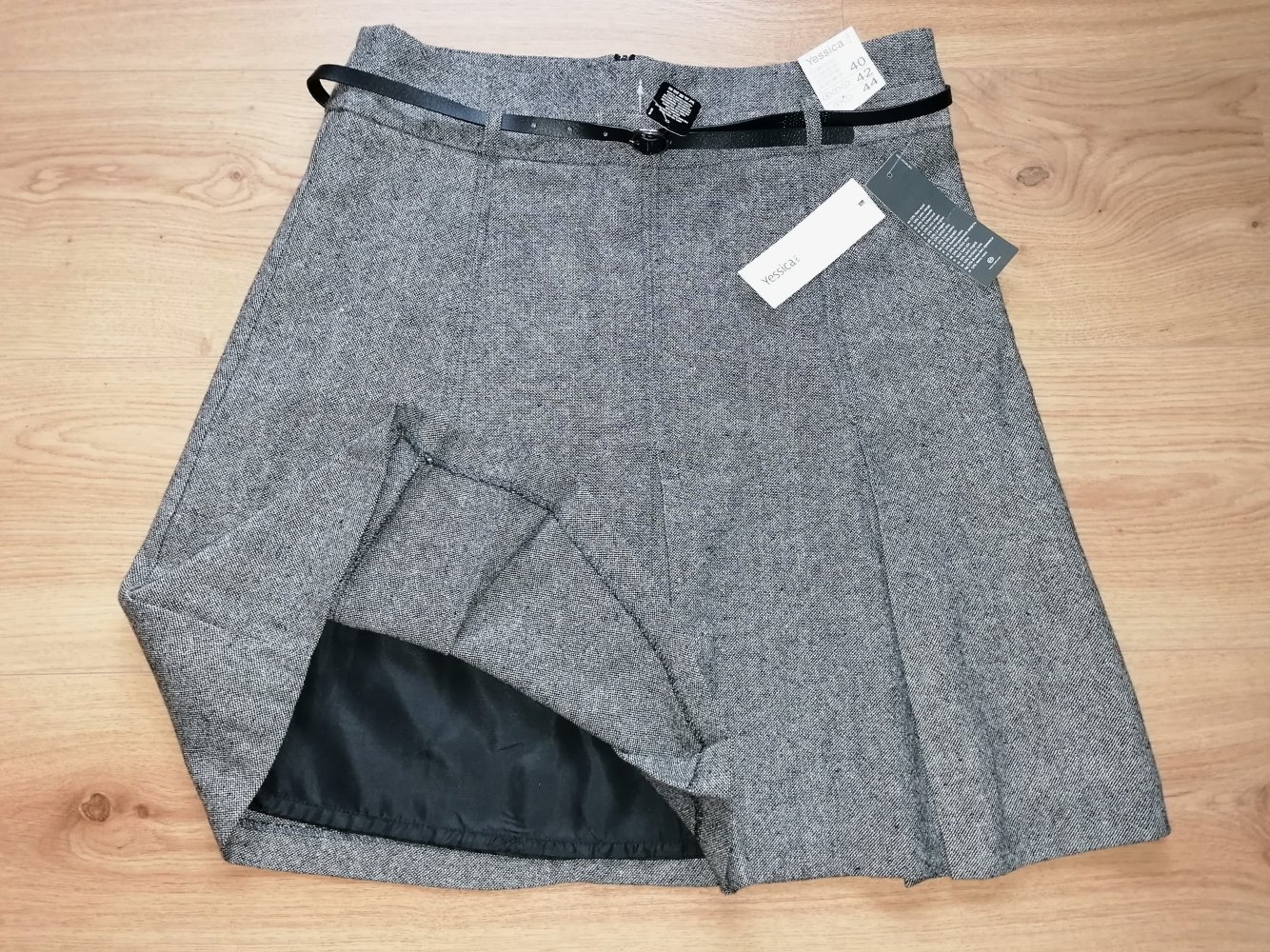 Yessica Damenrock Kellerfaltenrock Faltenrock Schurwolle Gr. 40