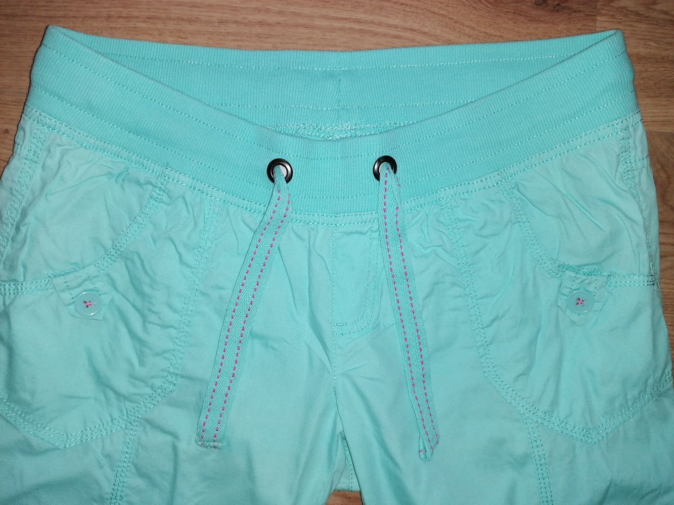 Colours of the World ¾ Damenhose Caprihose mit Strickrippe Gr. 40