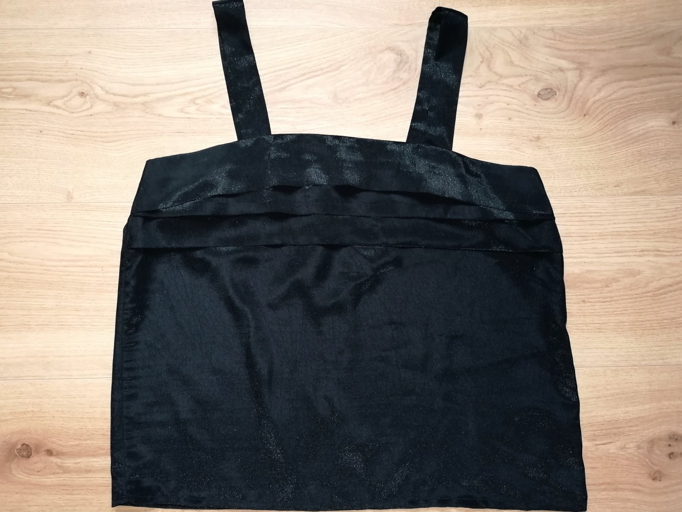 Borgelt Vintage Plissee Damentop Achselshirt Trägertop Gr. M