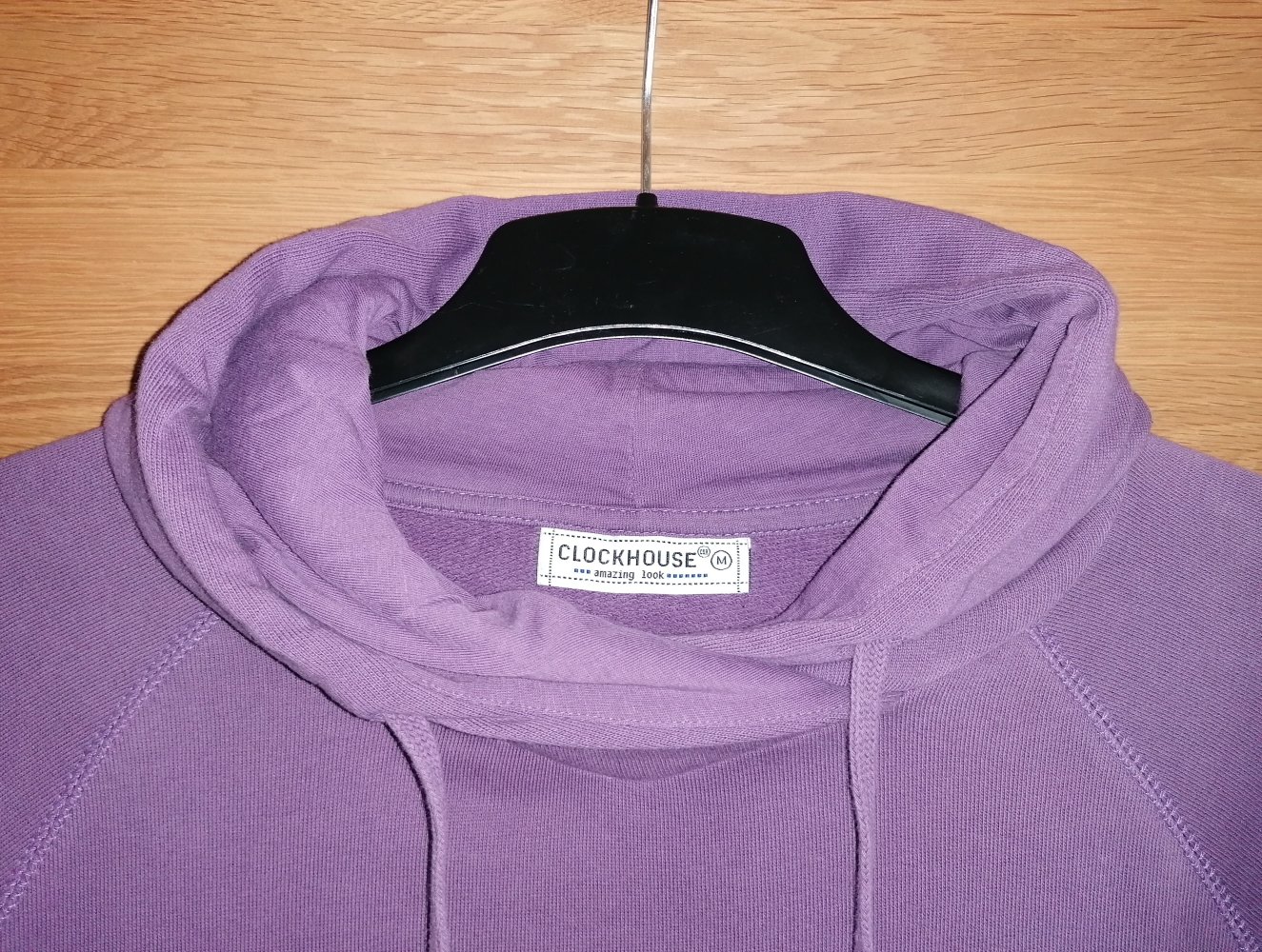 C&A Clockhouse Damen Kapuzenpullover Hoodie Lila Gr. M