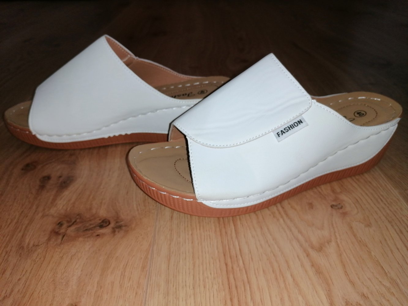 Fashion Damen Pantoletten Wedges Keilabsatz Keilsandalen Gr. 40