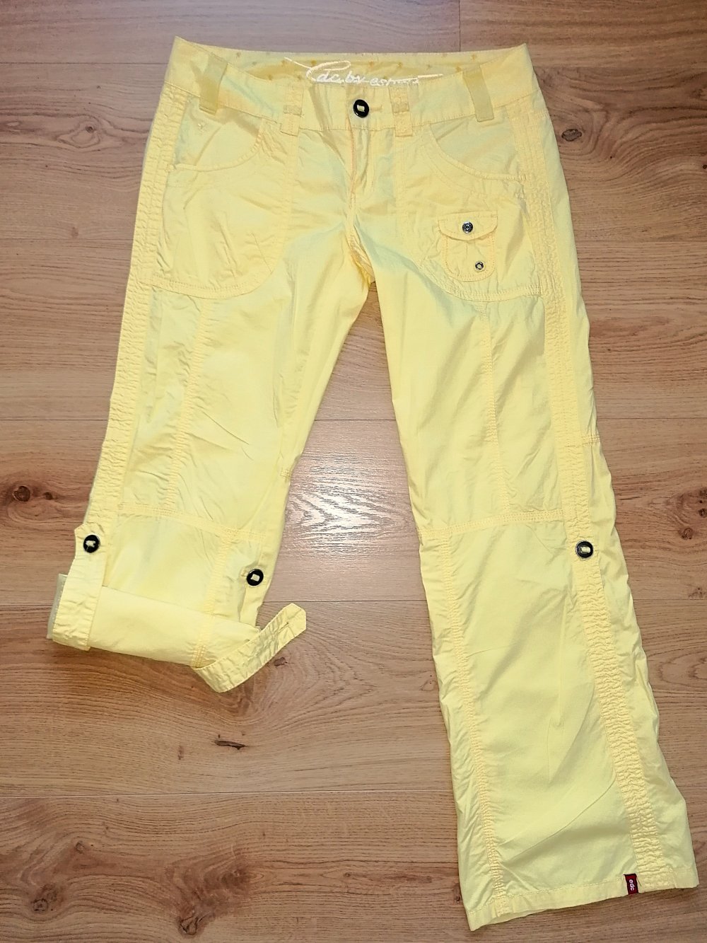 Edc Esprit Play Damenhose Turn-up Stoffhose Gr. 38 Short