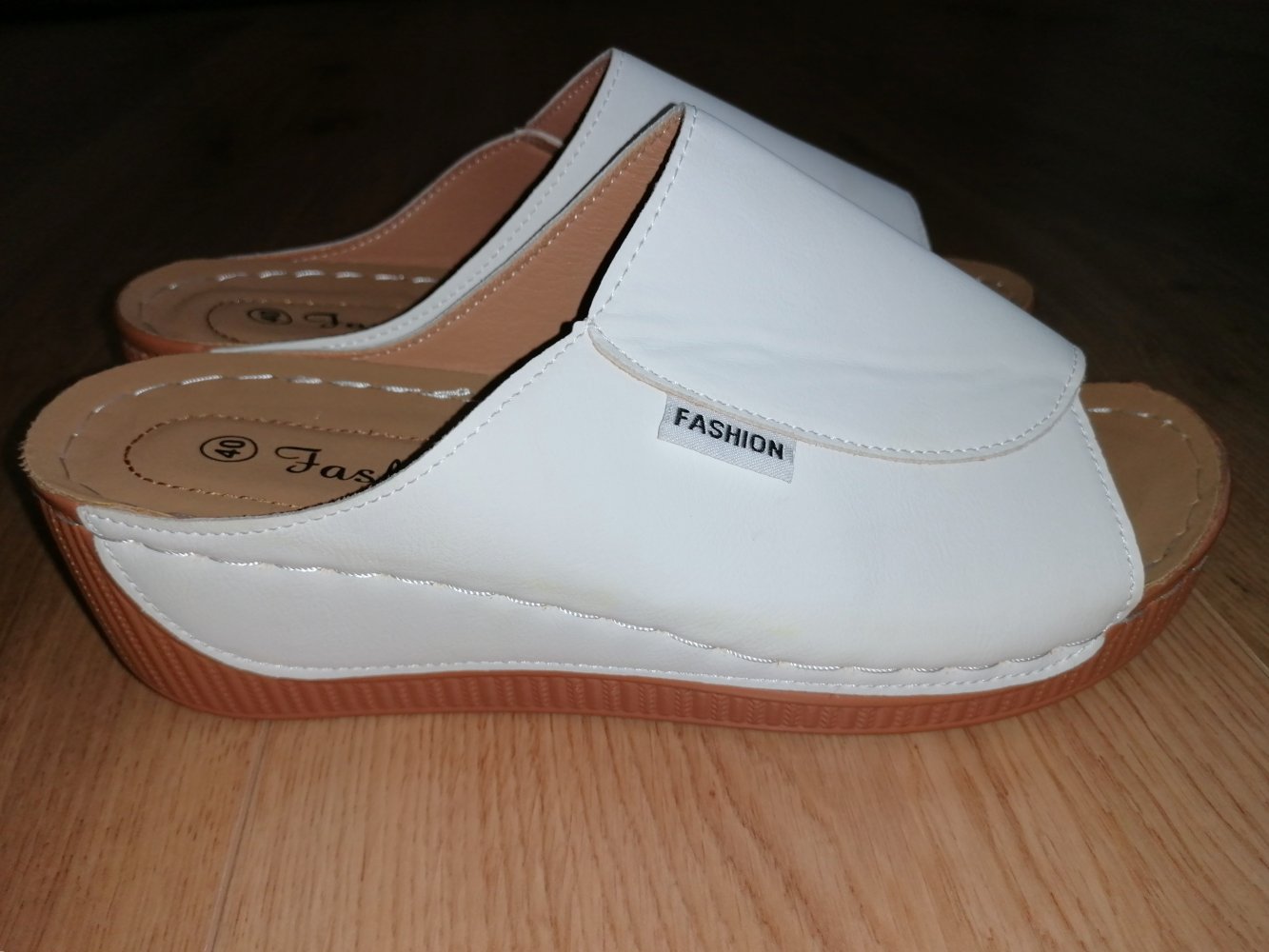 Fashion Damen Pantoletten Wedges Keilabsatz Keilsandalen Gr. 40