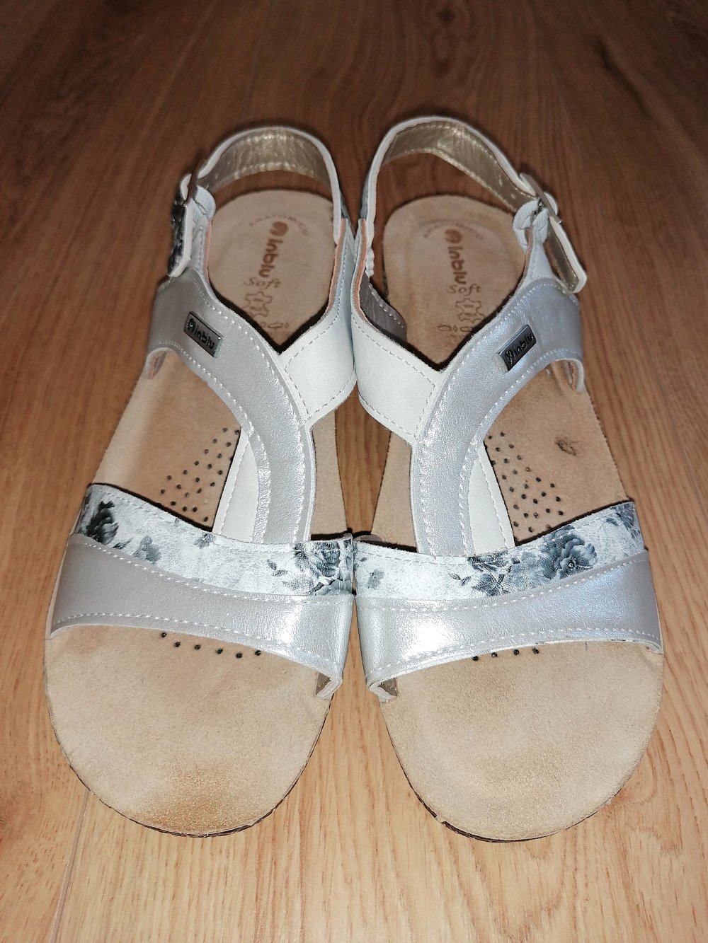 Inblu Damen Sandalen Sandaletten mit Keilabsatz Gr. 40