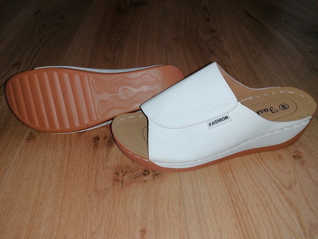Fashion Damen Pantoletten Wedges Keilabsatz Keilsandalen Gr. 40