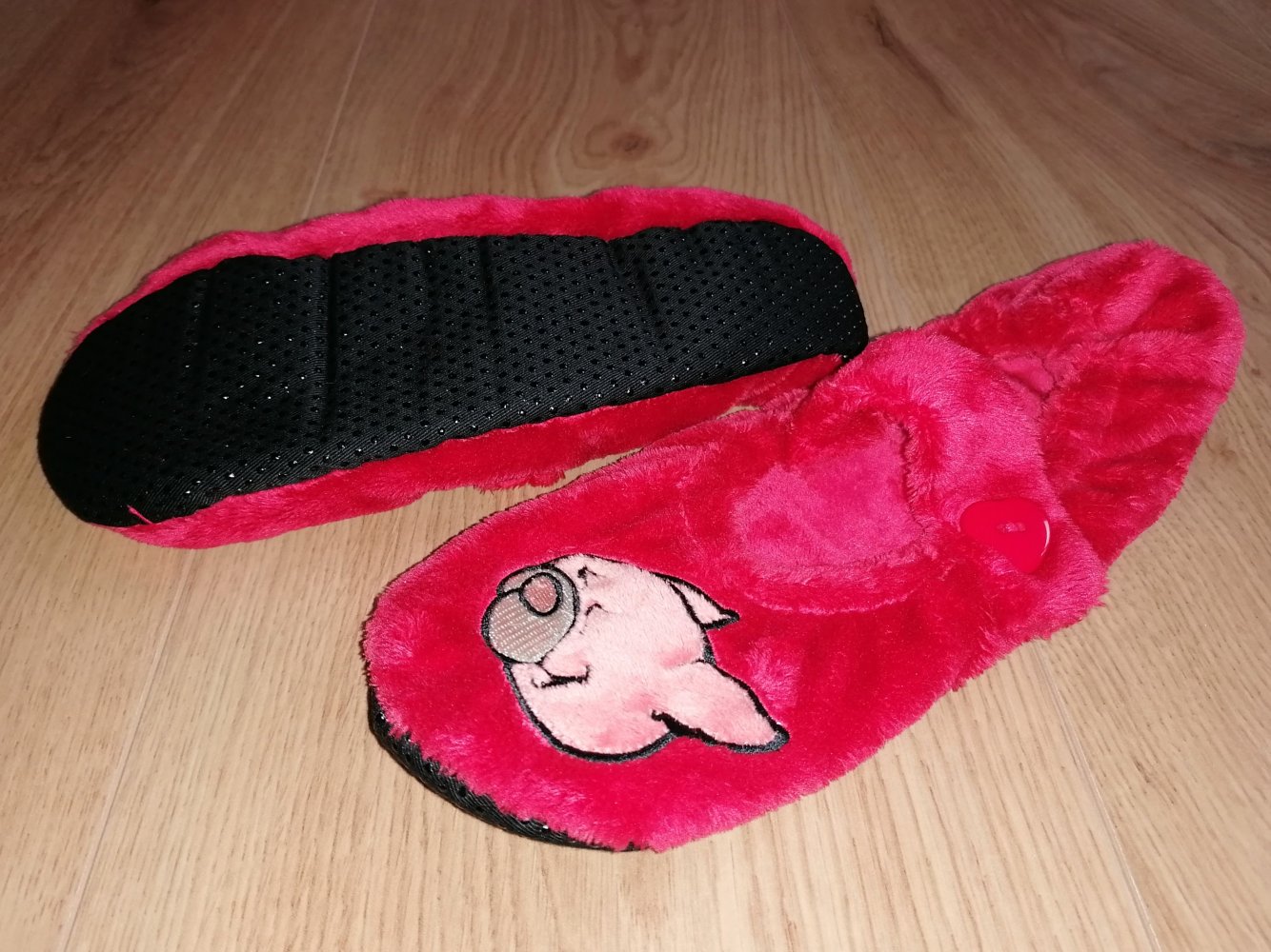 Nici Plüsch Pantoffel Hausschuhe Sockenpantoffel Gr. 35 - 38