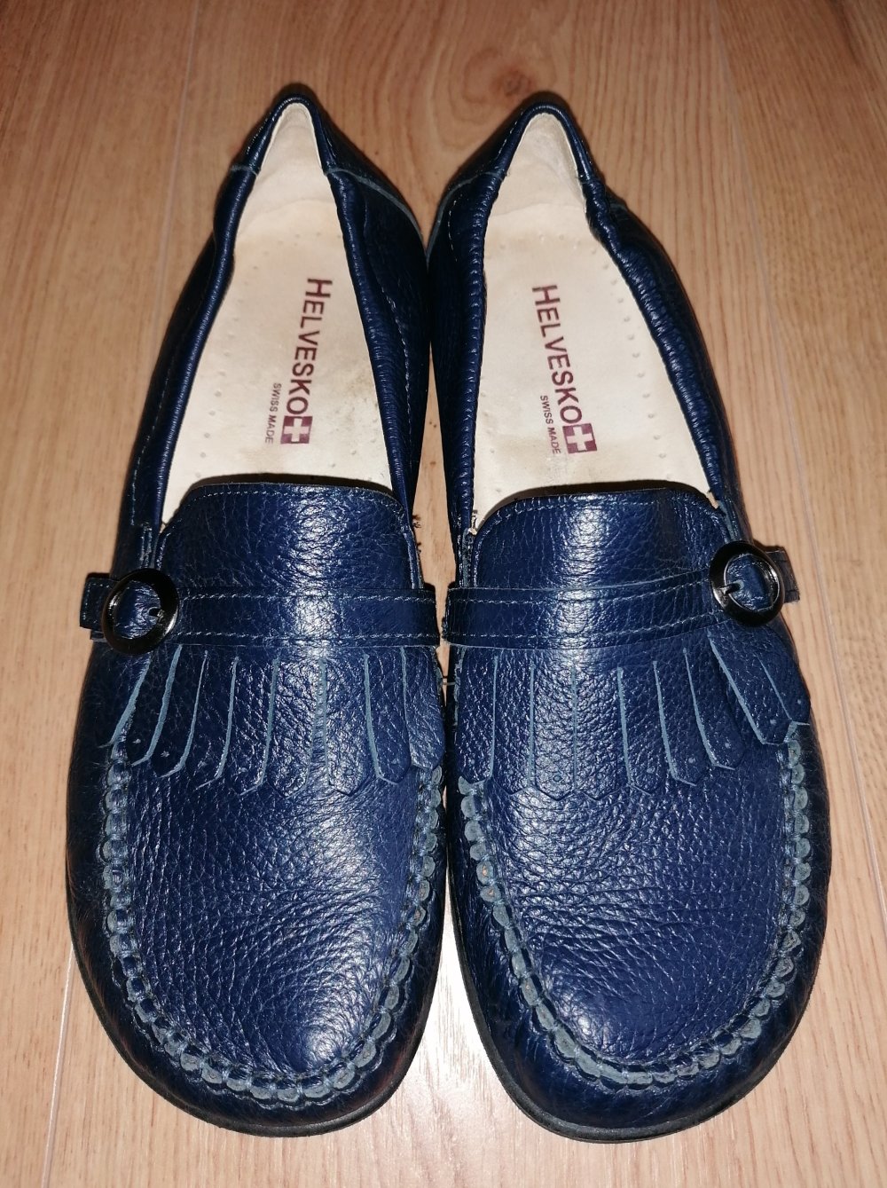 Helvesko Damen Lederslipper Mokassin Loafer Gr. 39