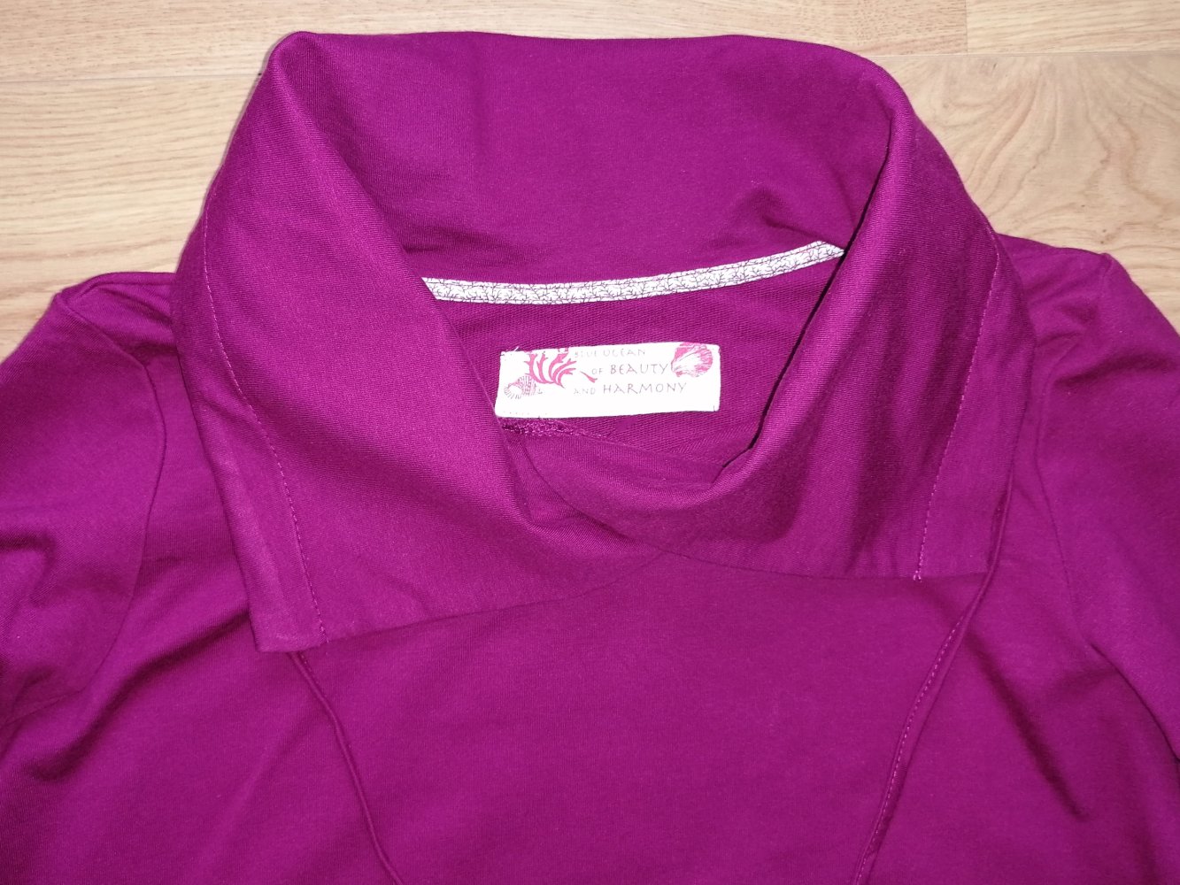 TCM Blue Ocean of Beauty and Harmony Damenpullover Wellnessshirt Sweater Gr. 42