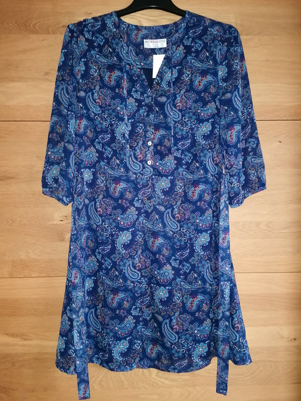 NEU TCM Mix your Style Damenkleid mit ¾ Arm Paisley Gr. 38