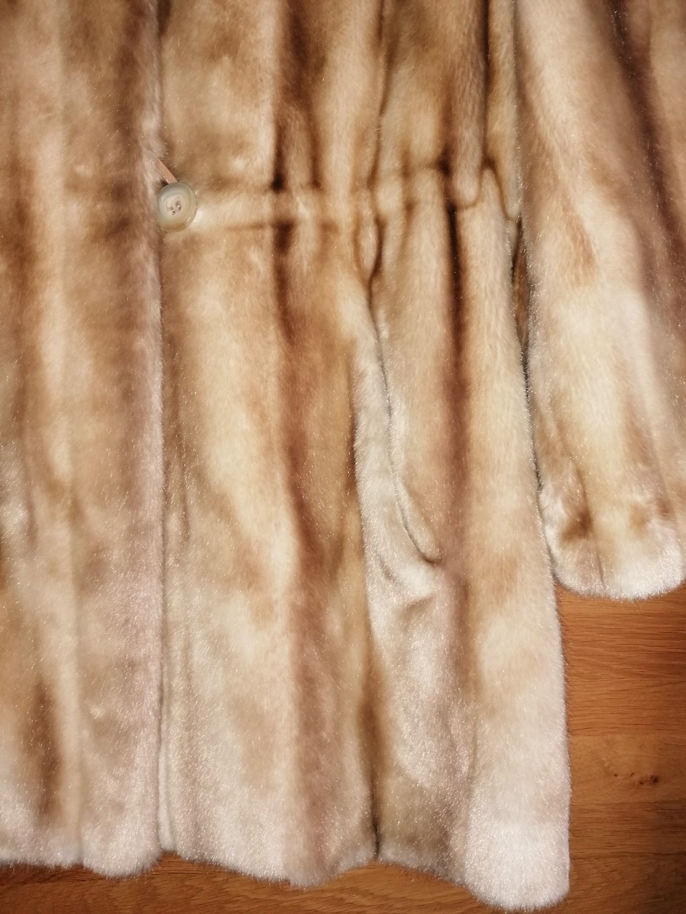 Kemper Damen Vintage Webpelzparka Webpelz Kunstpelzmantel Kurzmantel Gr. 40