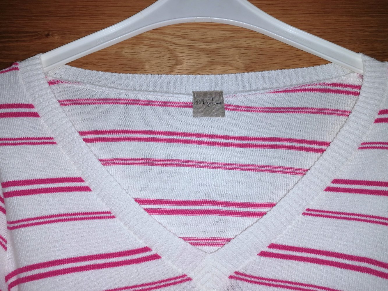 Style Damenpullover Ringelpullover mit 3/4 Arm Gr. S M
