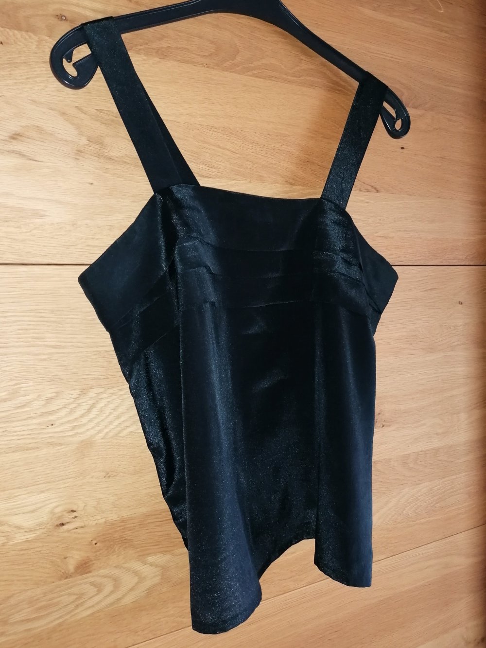 Borgelt Vintage Plissee Damentop Achselshirt Trägertop Gr. M