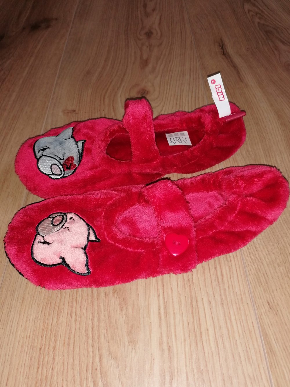 Nici Plüsch Pantoffel Hausschuhe Sockenpantoffel Gr. 35 - 38