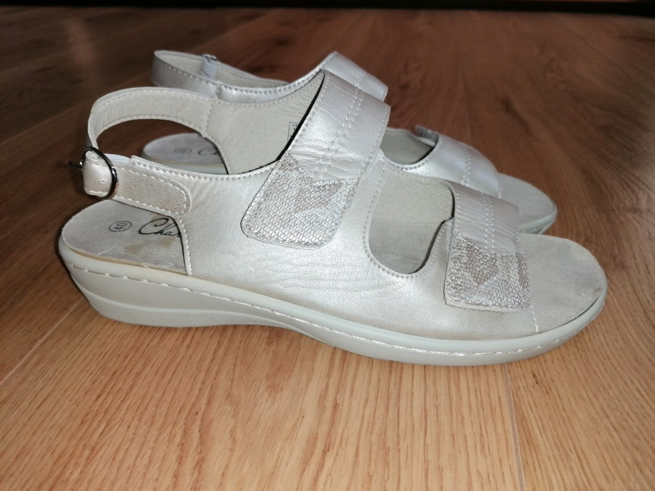 Charmosa Damen Sandalen Sandaletten Klettsandalen Gr. 40