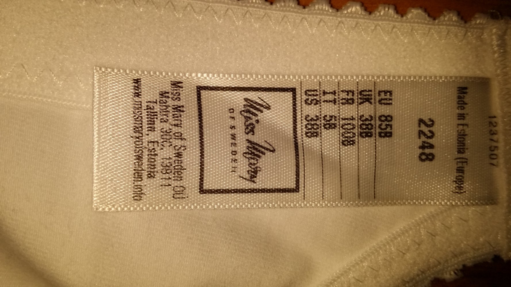 Spitzen BH von MissMary of Sweden Größe 85B – neu und OVP