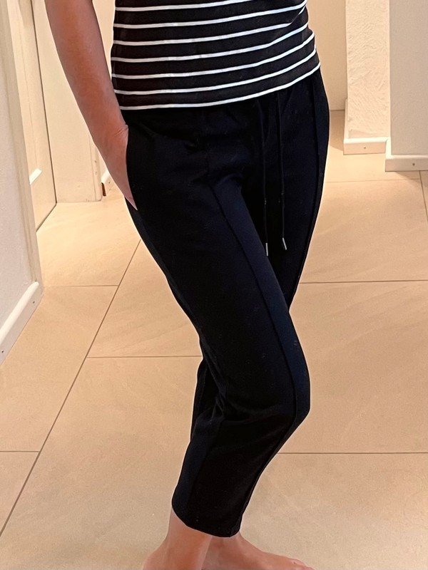 Freizeithose, bequeme Jersey-Hose von Comazo, Gr. 36, schwarz, Homewear