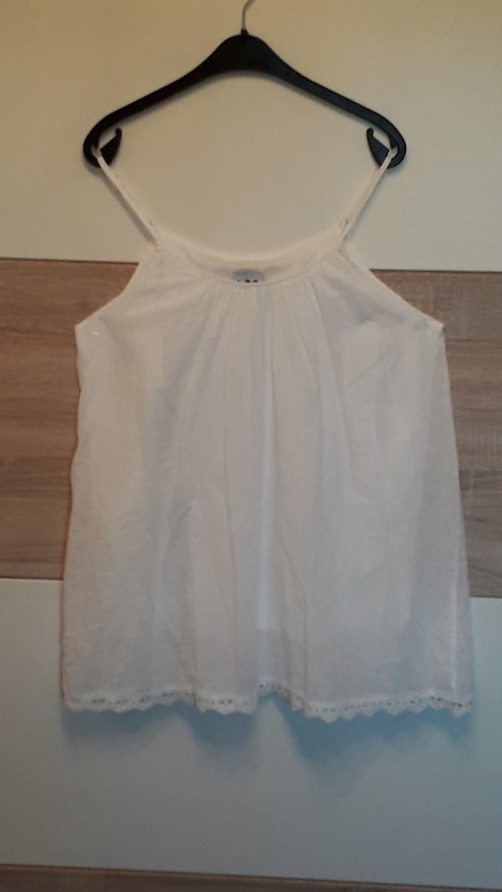 Blusentop, weiß, Gr XL, Lesara