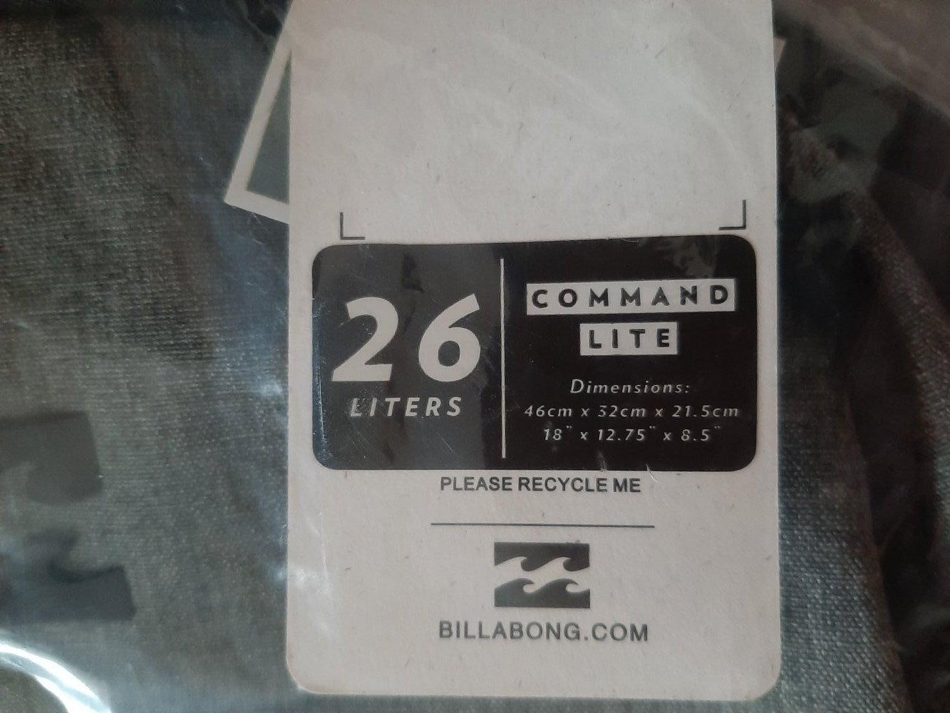 Original verpackter Billabong Command Lite Pack Rucksack,
