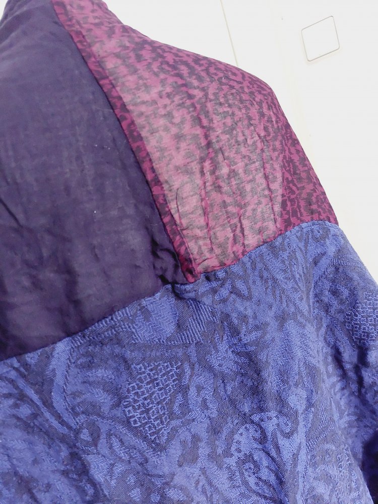 Maxituch in Patchwork-Look aus drei verschiedenen Stoffen