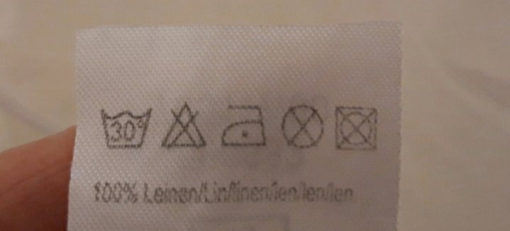 Leinen Rock mit Applikationen Gr 40