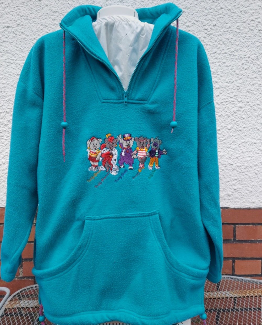 Vintage Fleece Ski Sweater Original 80er Jahre Gr 40/42