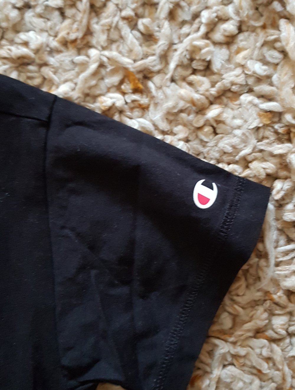 Champion Schwarzes T-shirt Gr.XS