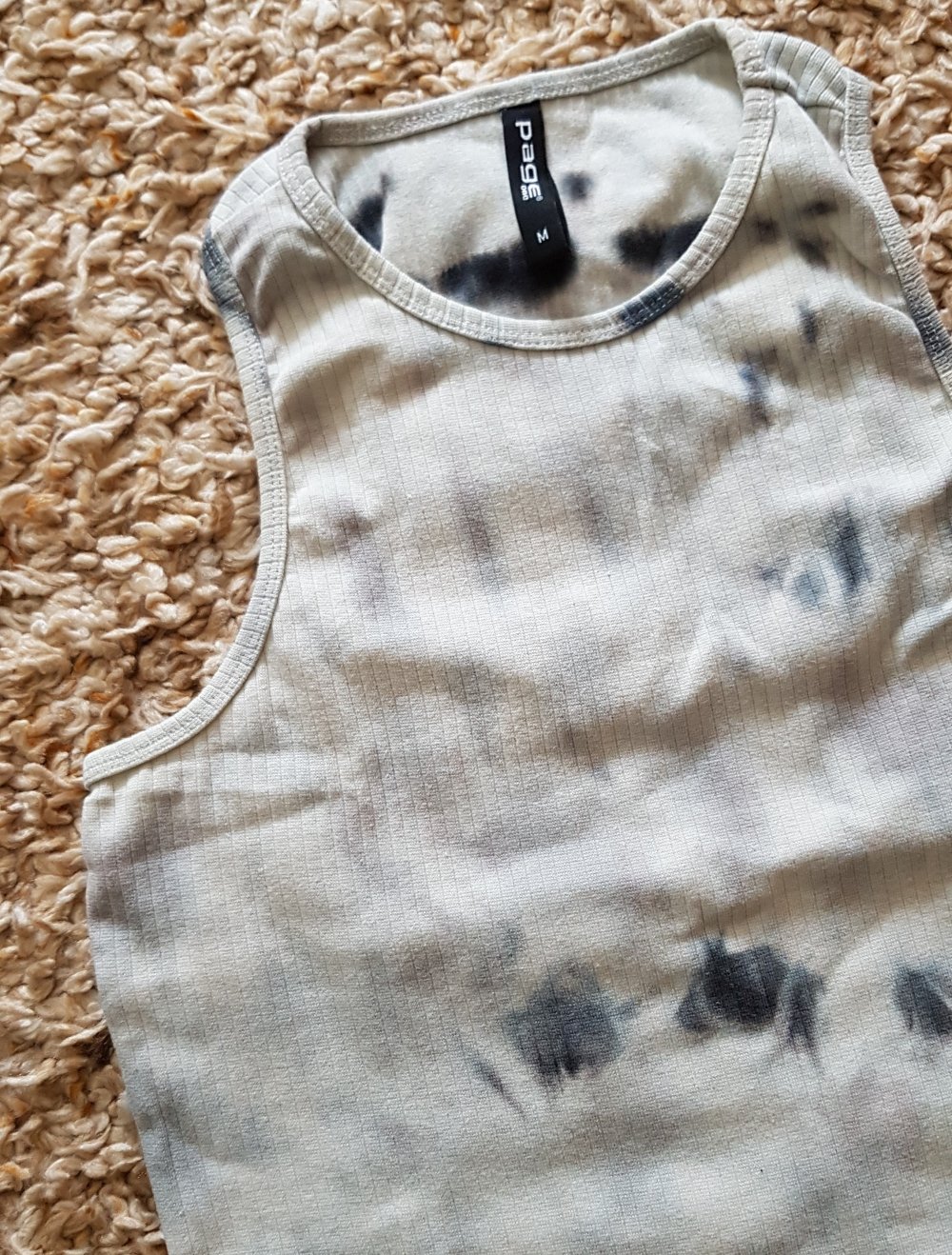 Batik Shirt Hemdchen Strandtop grau Gr.M