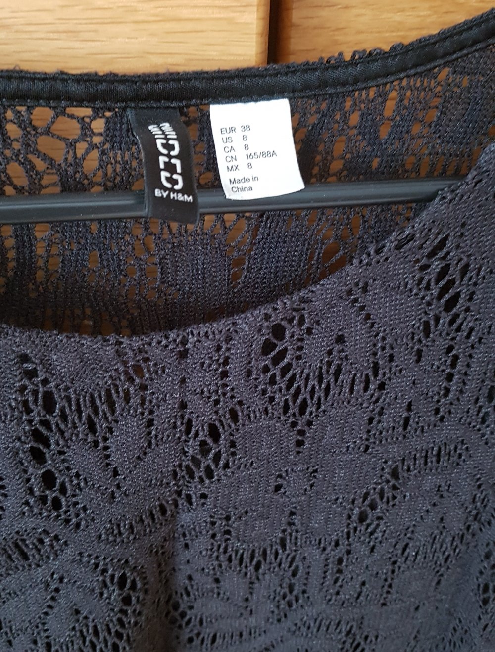 Schwarzes  Mini Spitzenkleid Gr.38