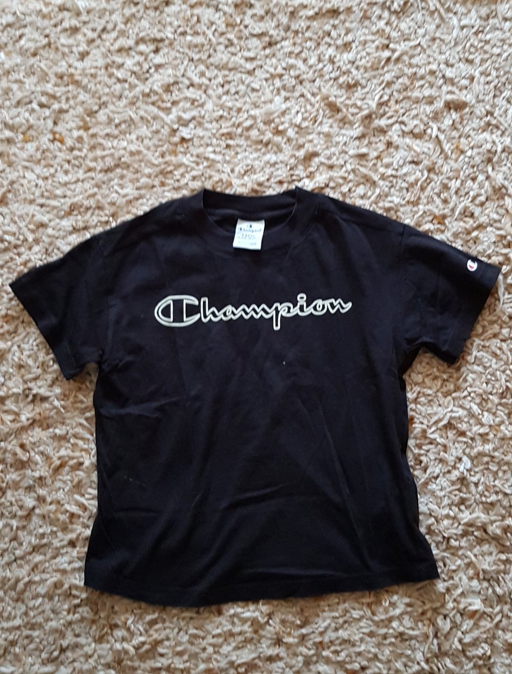 Champion Schwarzes T-shirt Gr.XS