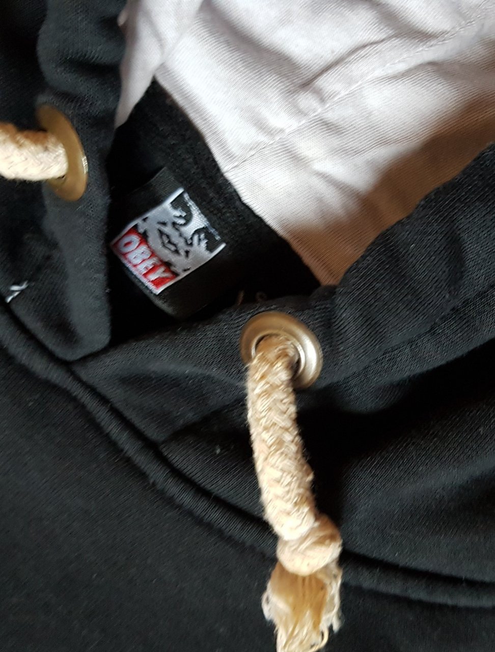 Hoodie Kapuzenhoodie schwarz Gr.S Obey