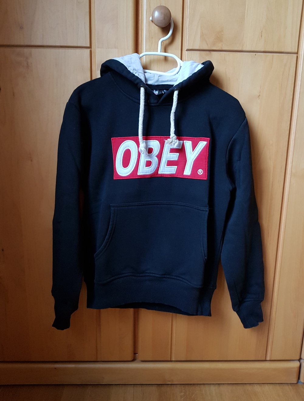 Hoodie Kapuzenhoodie schwarz Gr.S Obey