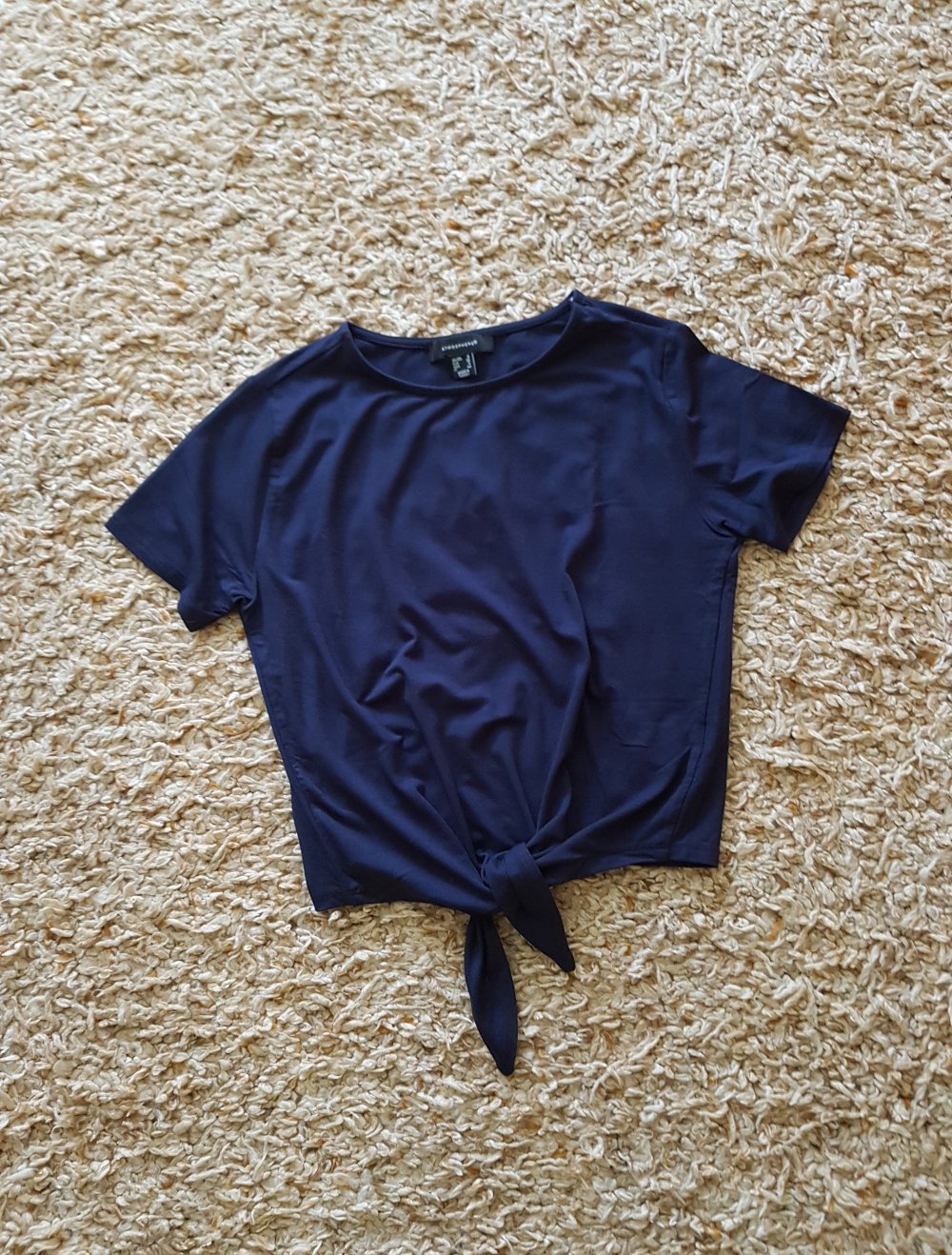 Dunkelblaues  T-shirt zum binden Gr.36