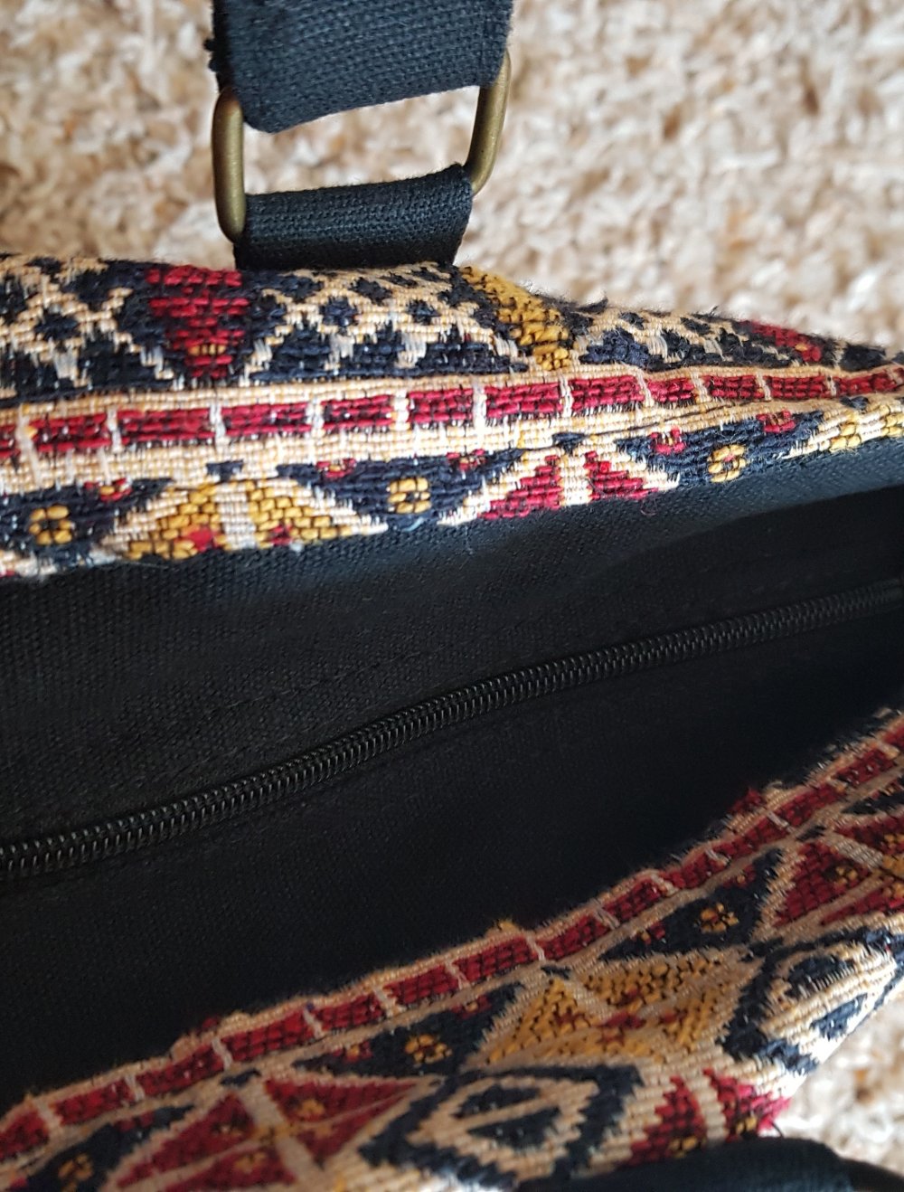 Große bunte   Boho Tasche  Strandtasche Urlaubstasche mit Fransen