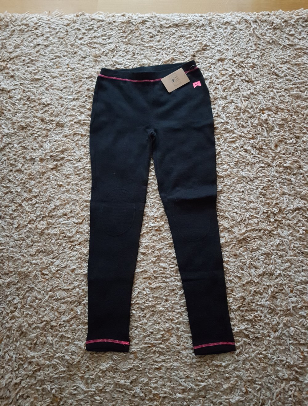 Nike Baumwolle Sport  Leggings schwarz pink