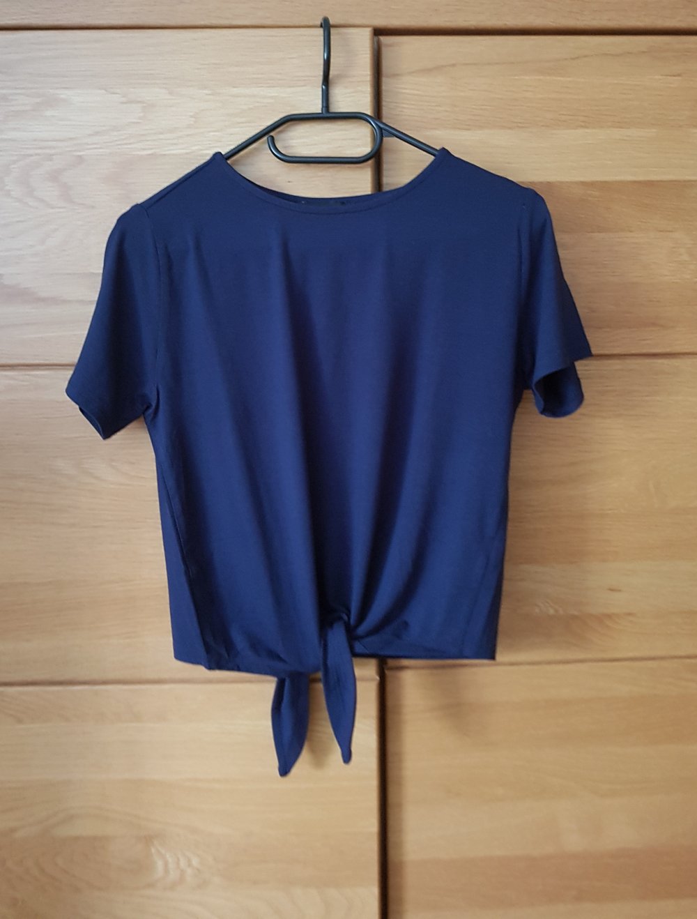 T-Shirt zum binden  marinenblau Viskose 100% Gr.S
