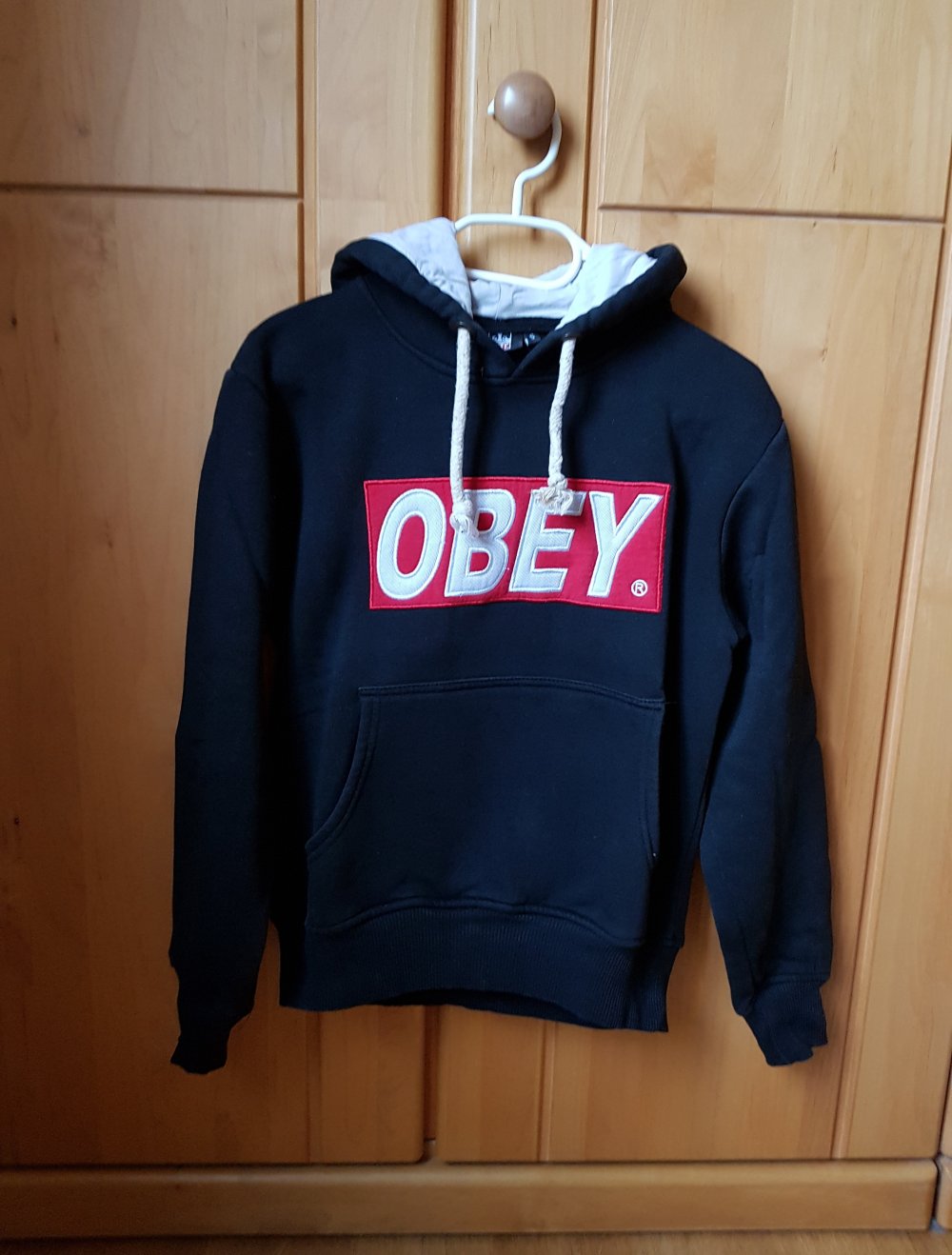 Hoodie Kapuzenhoodie schwarz Gr.S Obey