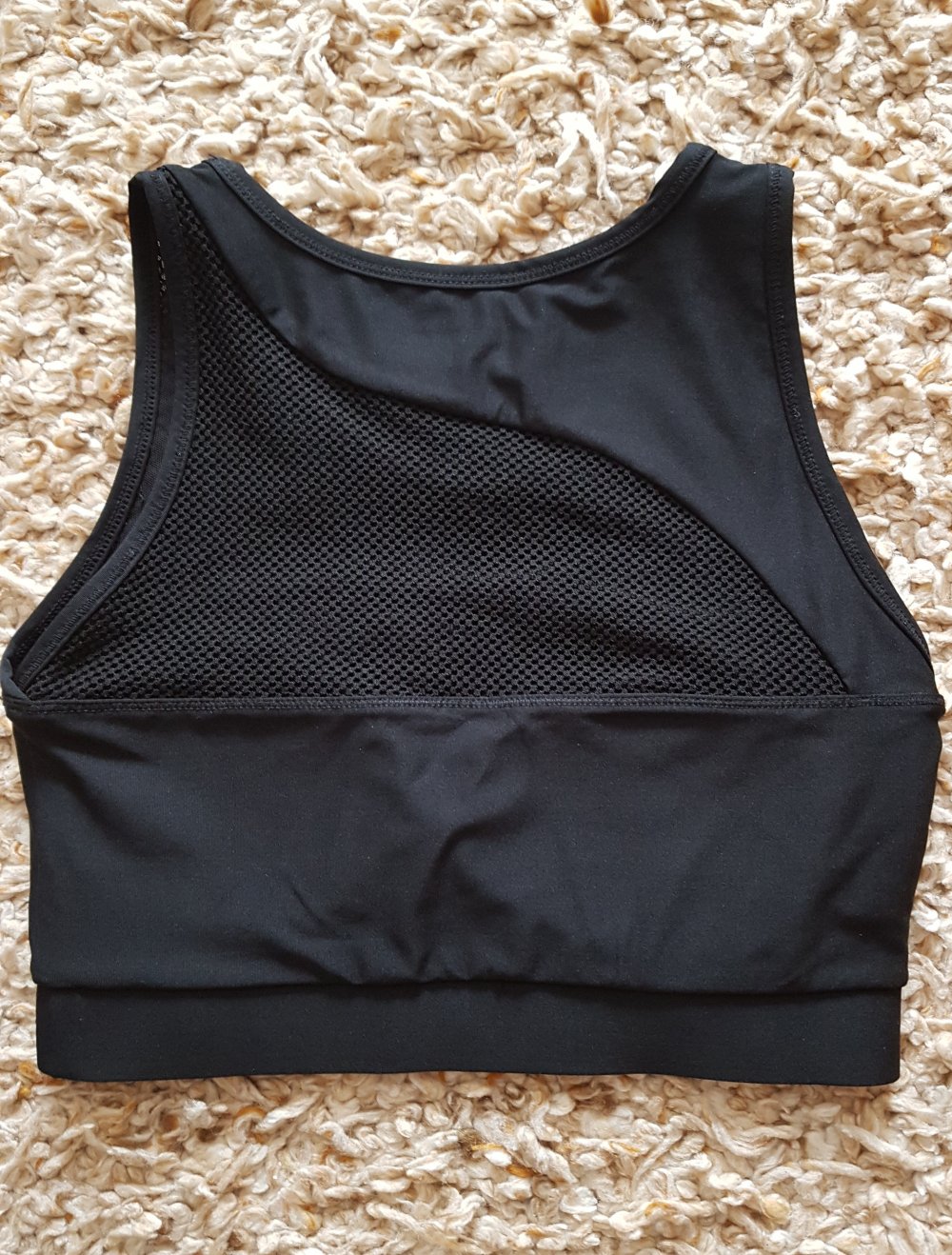 Neu! Guess Sport Top Fitnesstop Croptop mit Netzanteile Gr.S