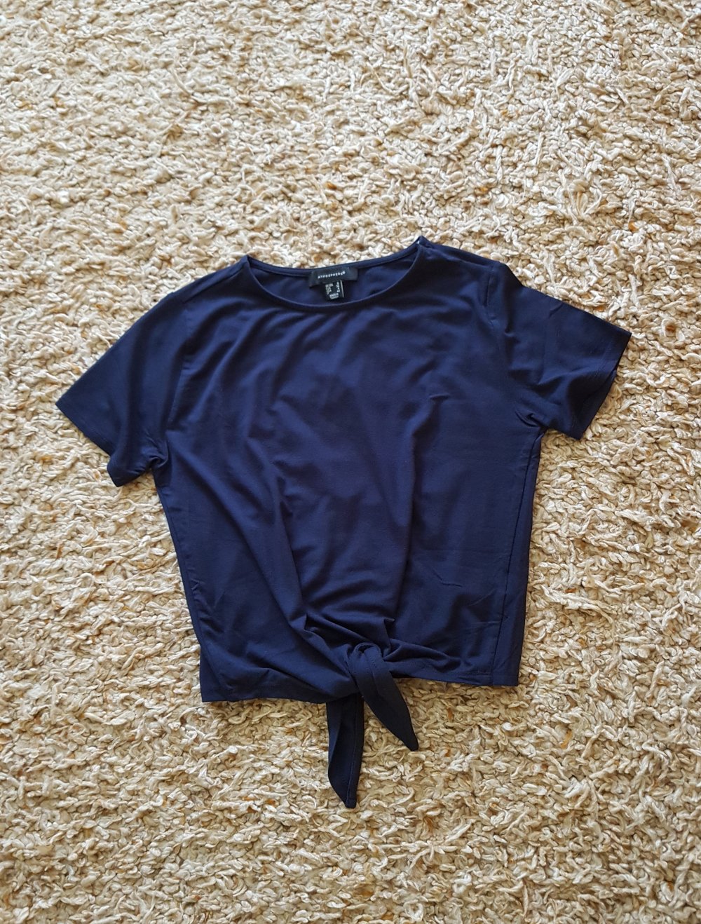 Dunkelblaues  T-shirt zum binden Gr.36