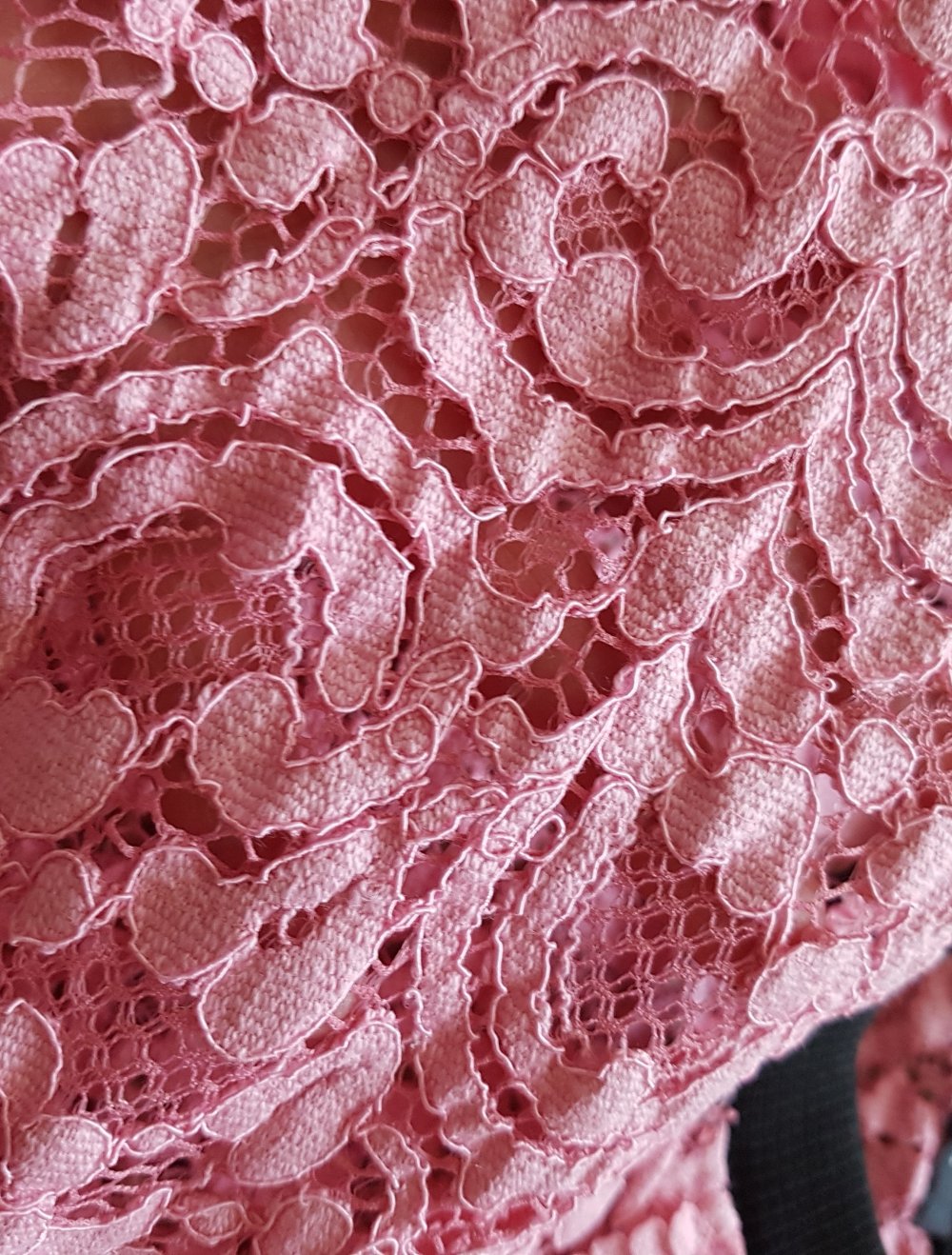 Zara Bluse Sweater Spitze rosa pink Gr.XS